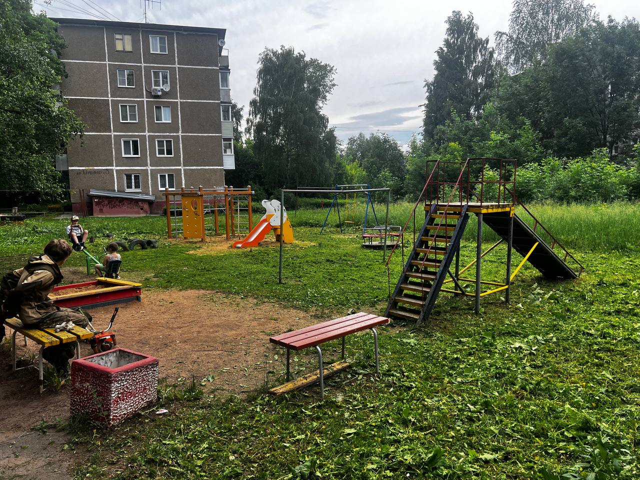 Уход за газоном